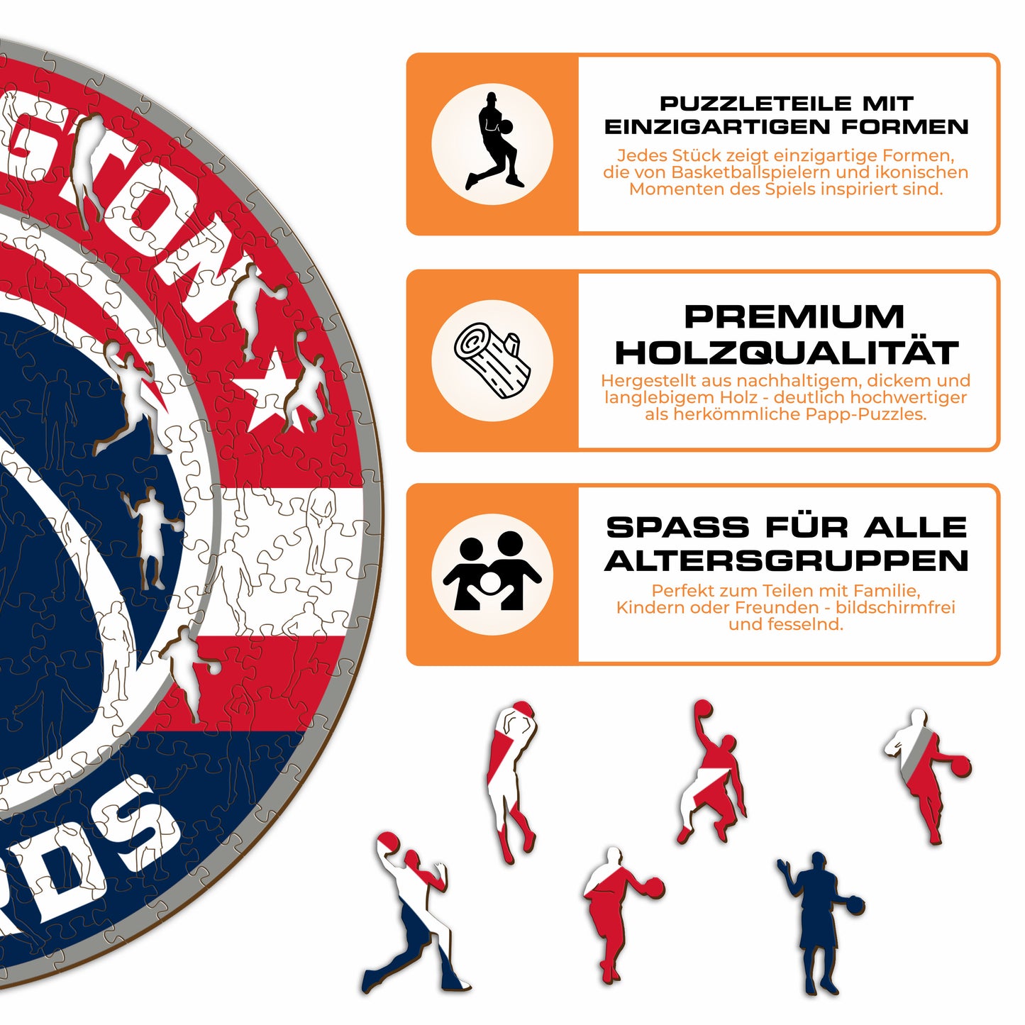 Washington Wizards™ Logo - Holzpuzzle