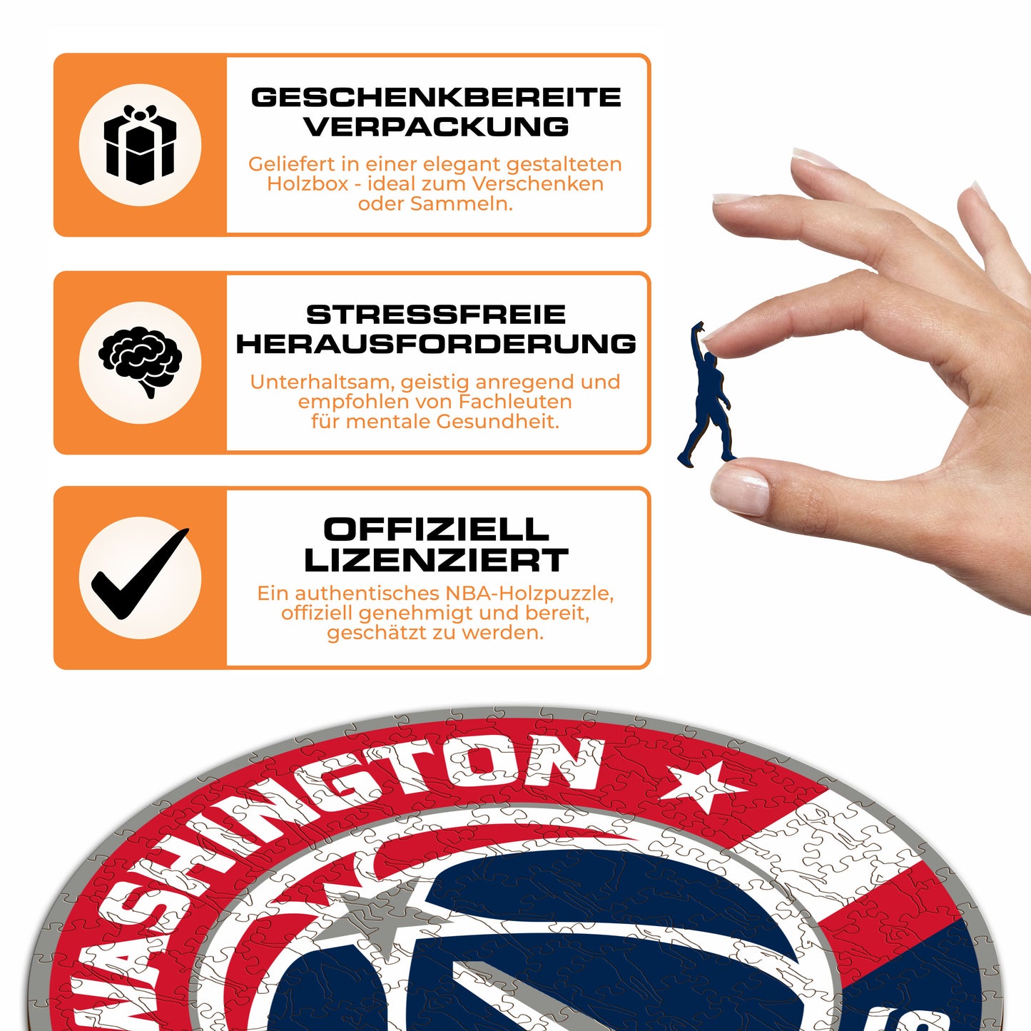 Washington Wizards™ Logo - Holzpuzzle