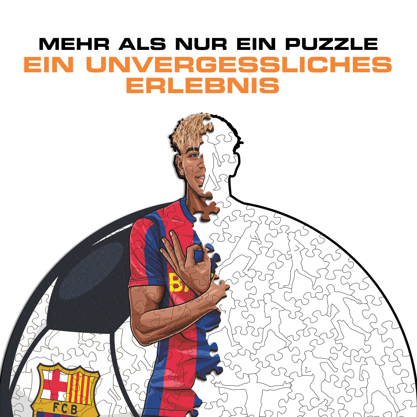 Lamine Yamal - Holzpuzzle