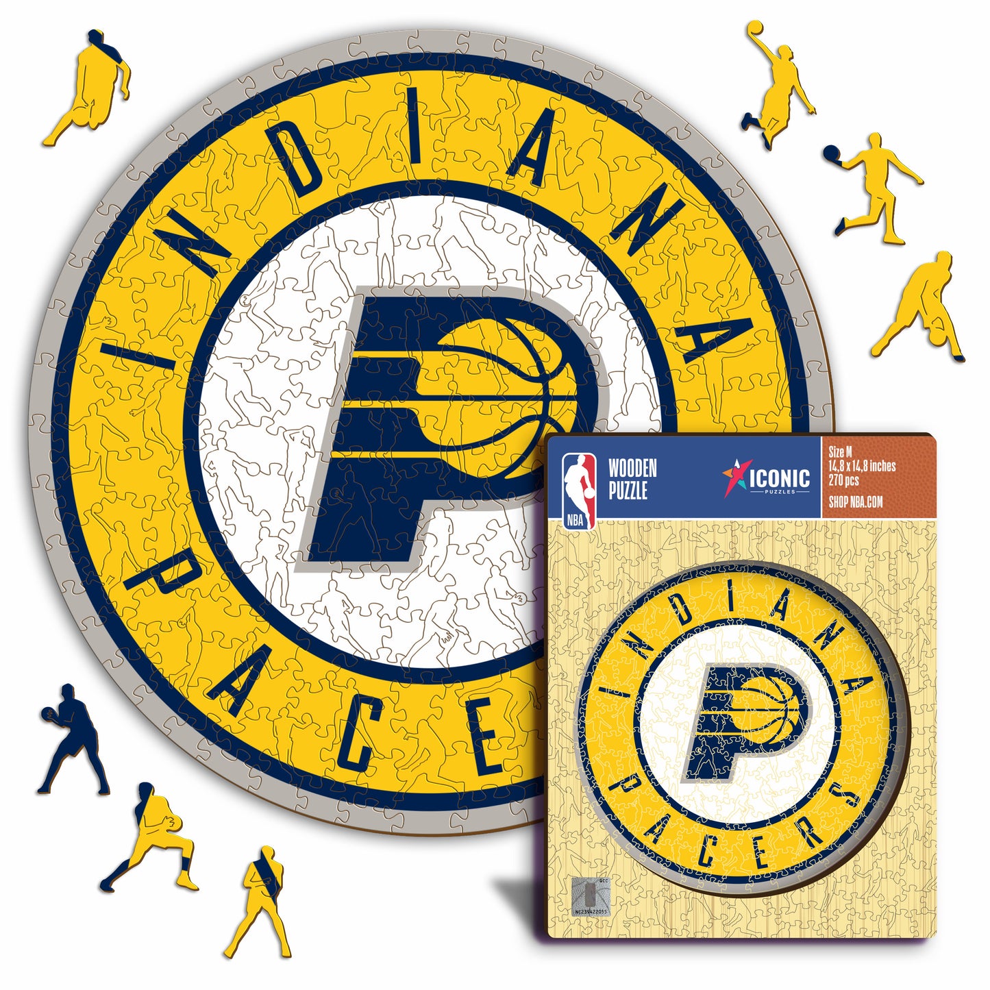 Indiana Pacers™ Logo - Holzpuzzle