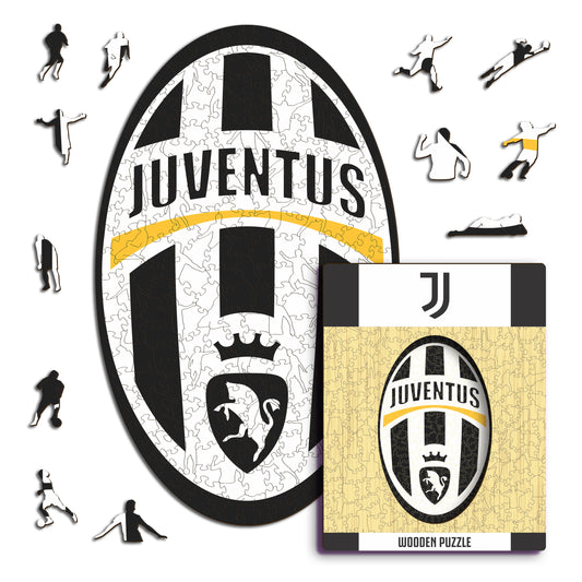 Juventus FC® Retro Logo - Holzpuzzle