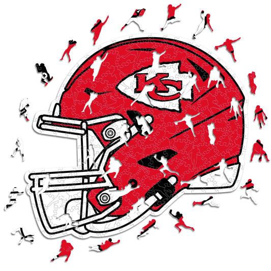 Kansas City Chiefs™ Helm - Holzpuzzle