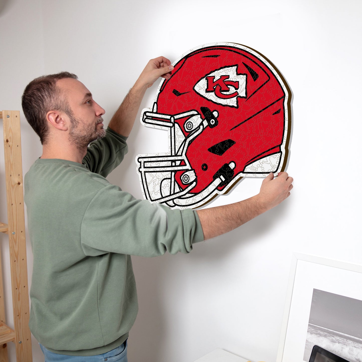 Kansas City Chiefs™ Helm - Holzpuzzle