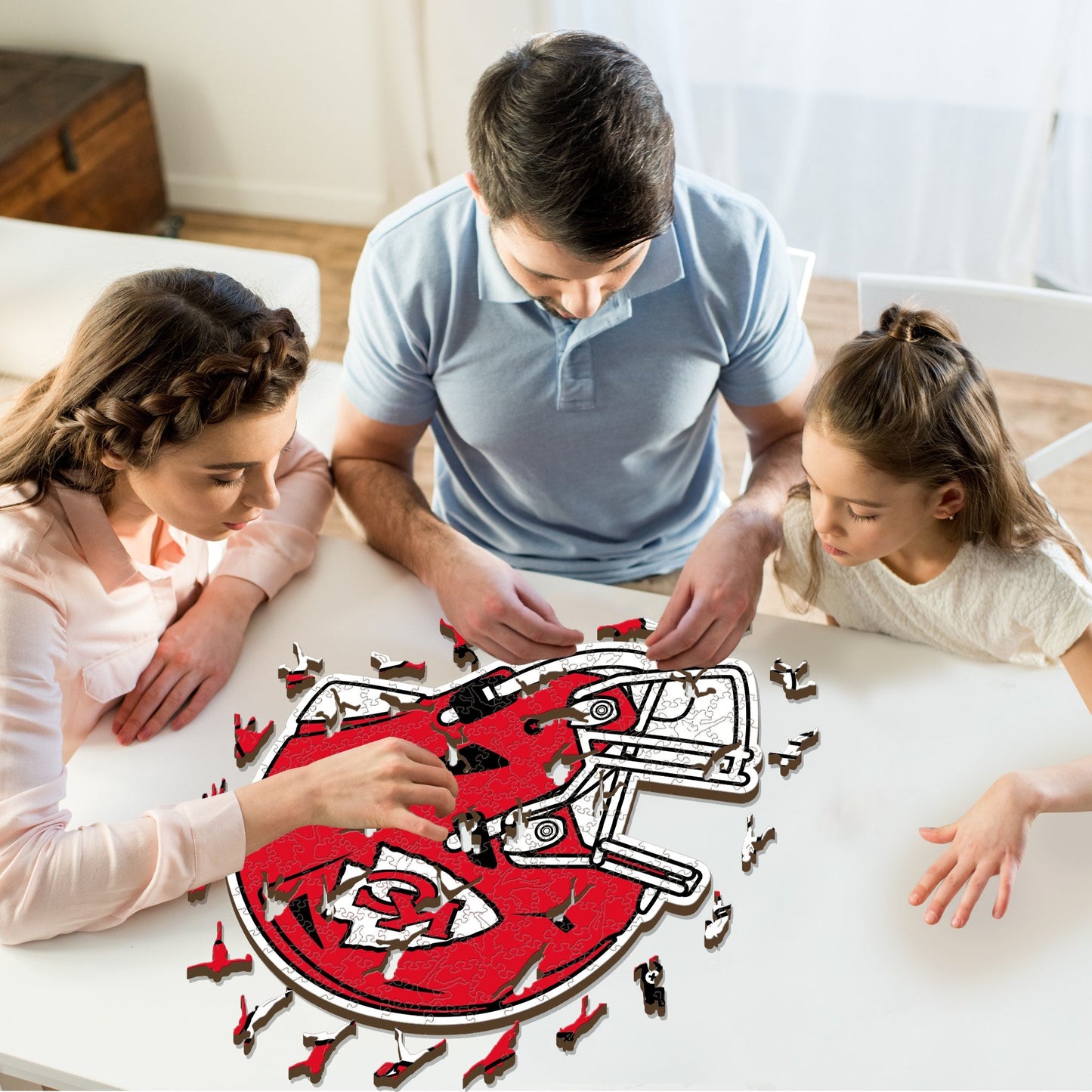 Kansas City Chiefs™ Helm - Holzpuzzle