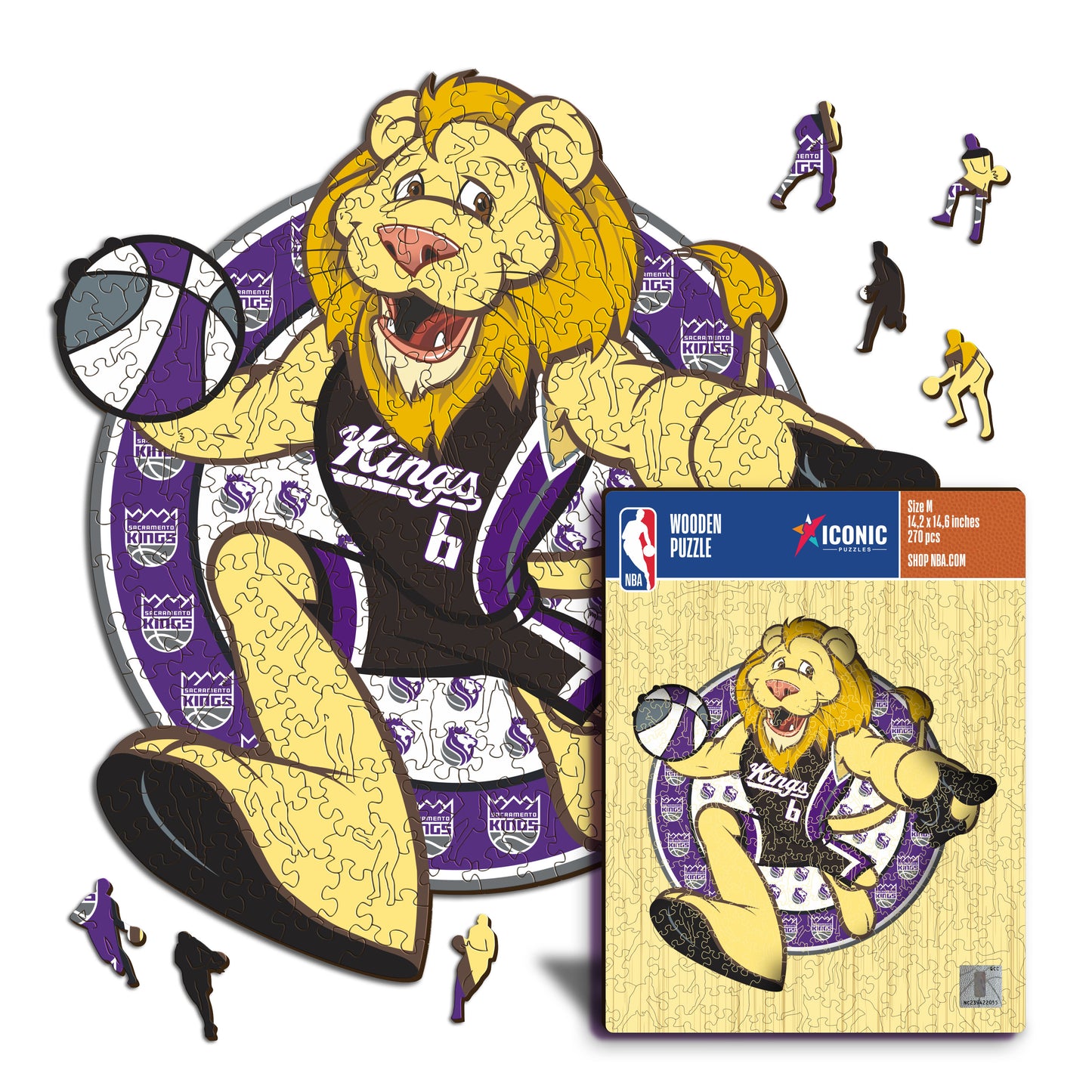 Sacramento Kings™ Maskottchen - Holzpuzzle