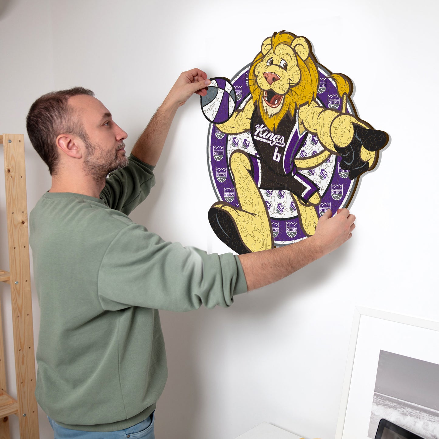 Sacramento Kings™ Maskottchen - Holzpuzzle