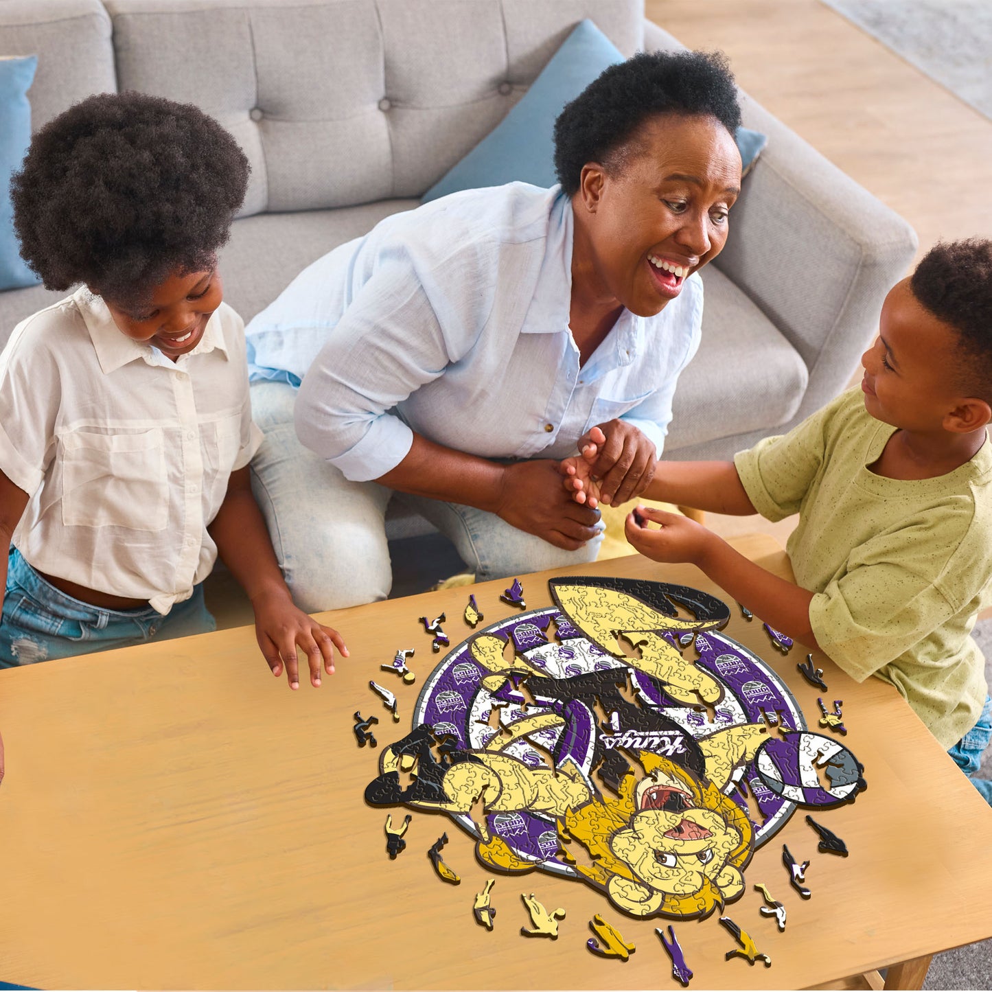 Sacramento Kings™ Maskottchen - Holzpuzzle