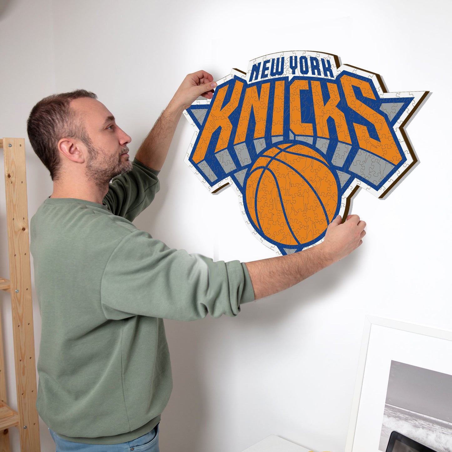 New York Knicks™ Logo - Holzpuzzle
