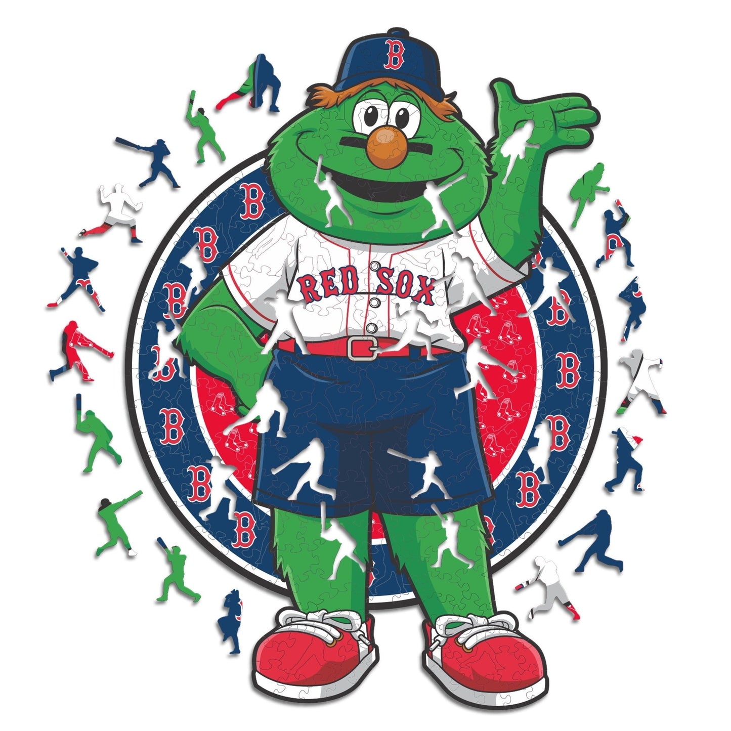 Boston Red Sox™ Mascot - Holzpuzzle