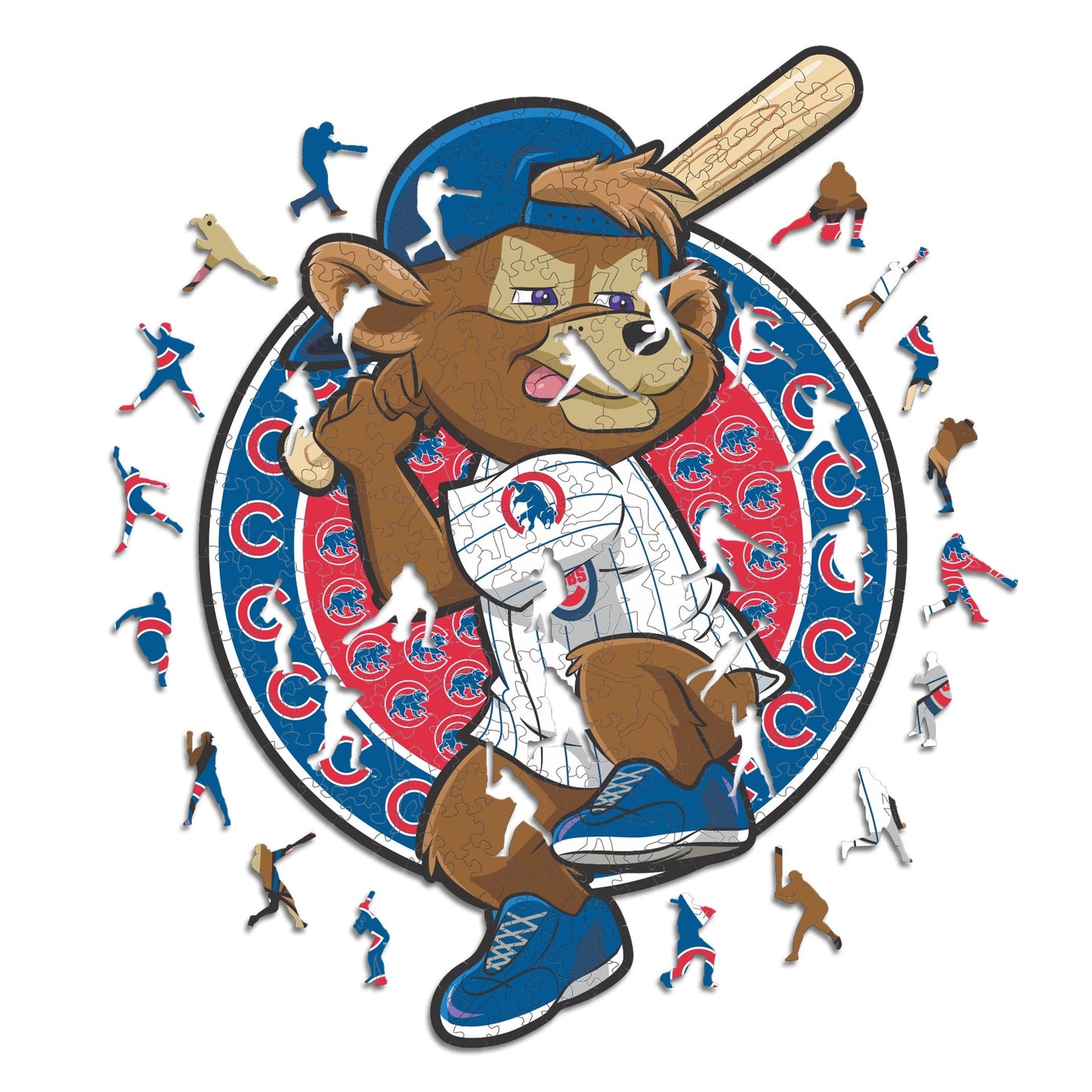 Chicago Cubs™ Mascot - Holzpuzzle