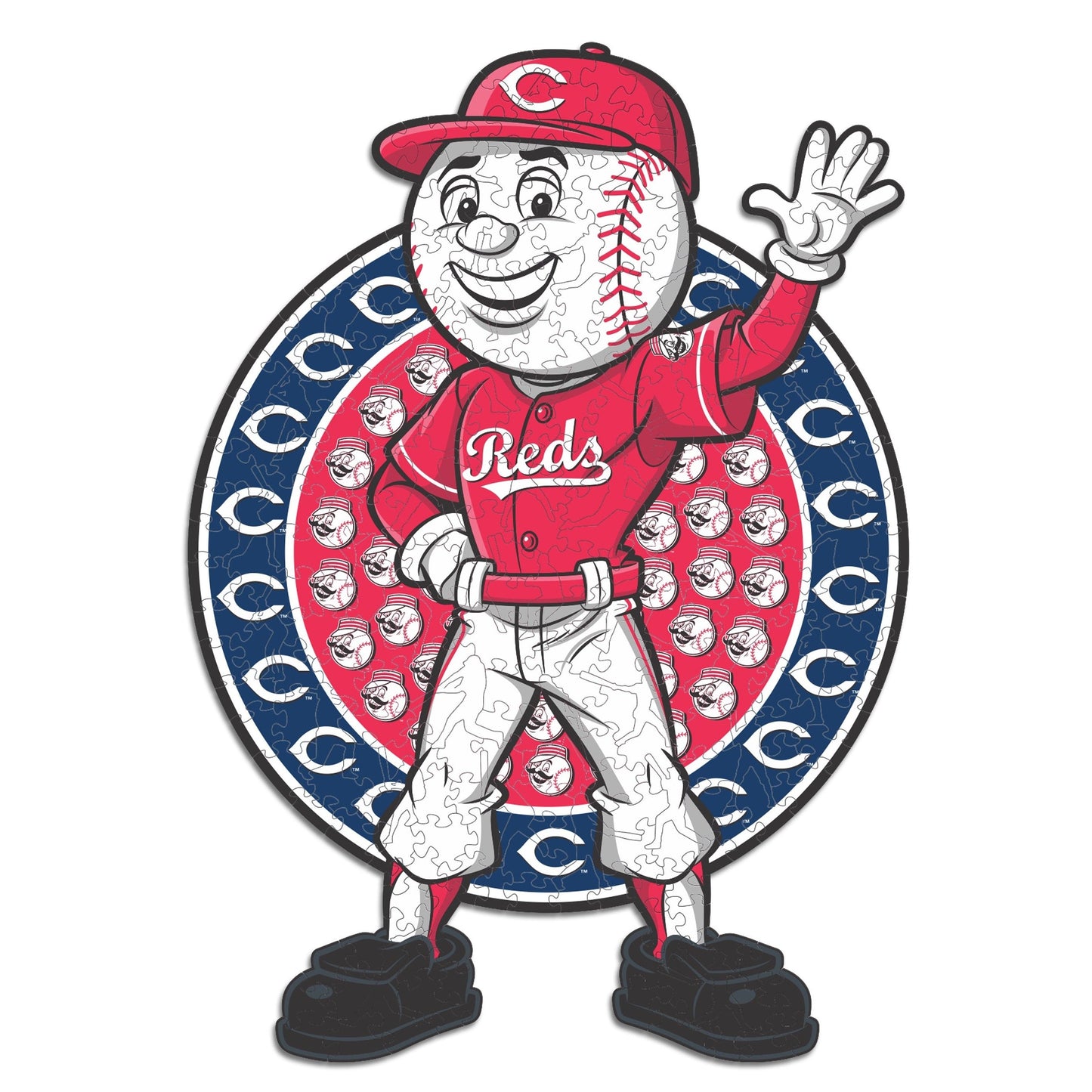Cincinnati Reds™ Mascot - Holzpuzzle