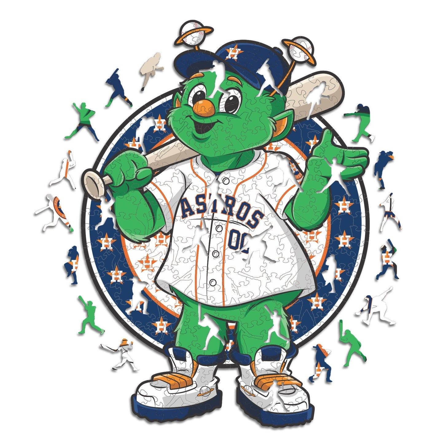 Houston Astros™ Mascot - Holzpuzzle