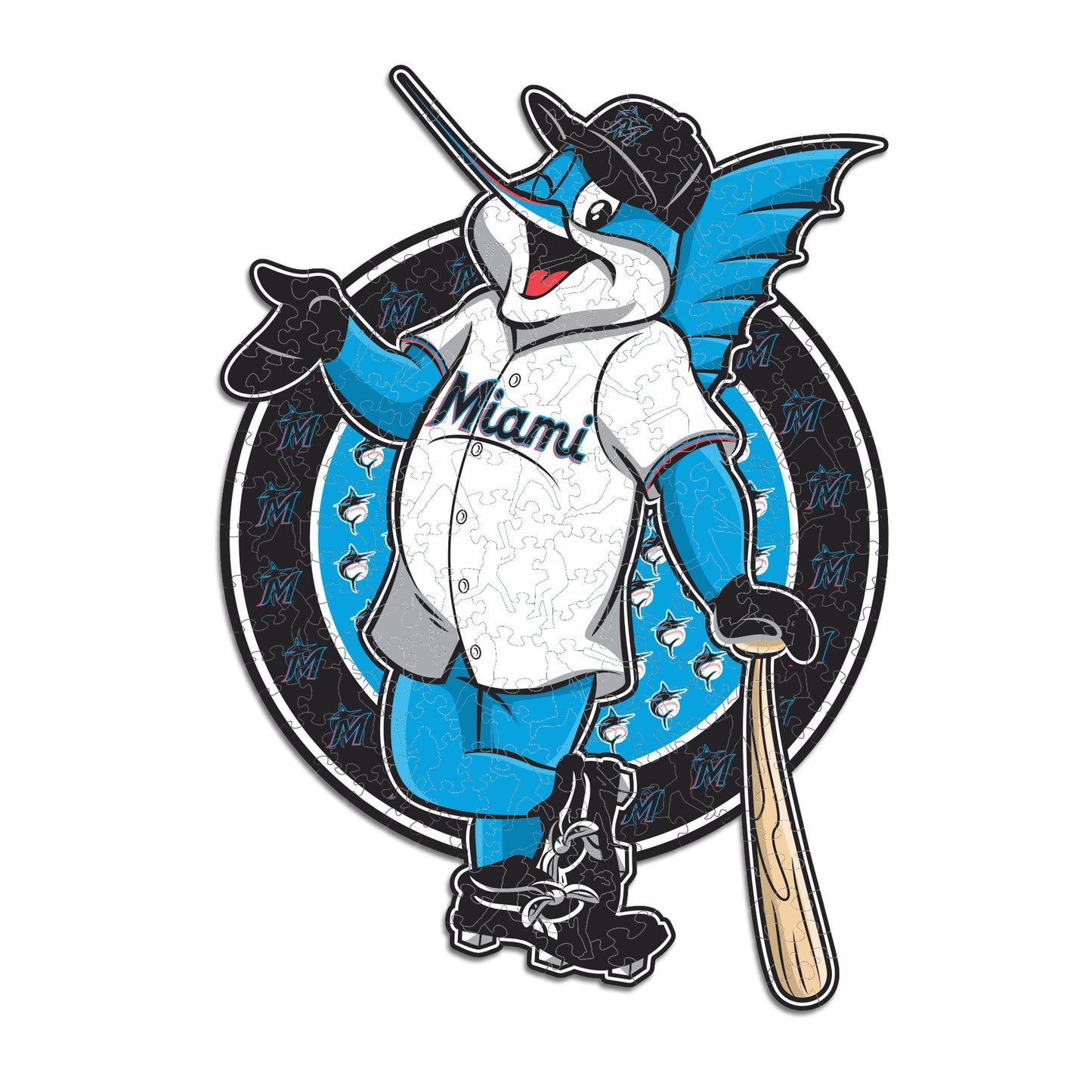 Miami Marlins™ Mascot - Holzpuzzle