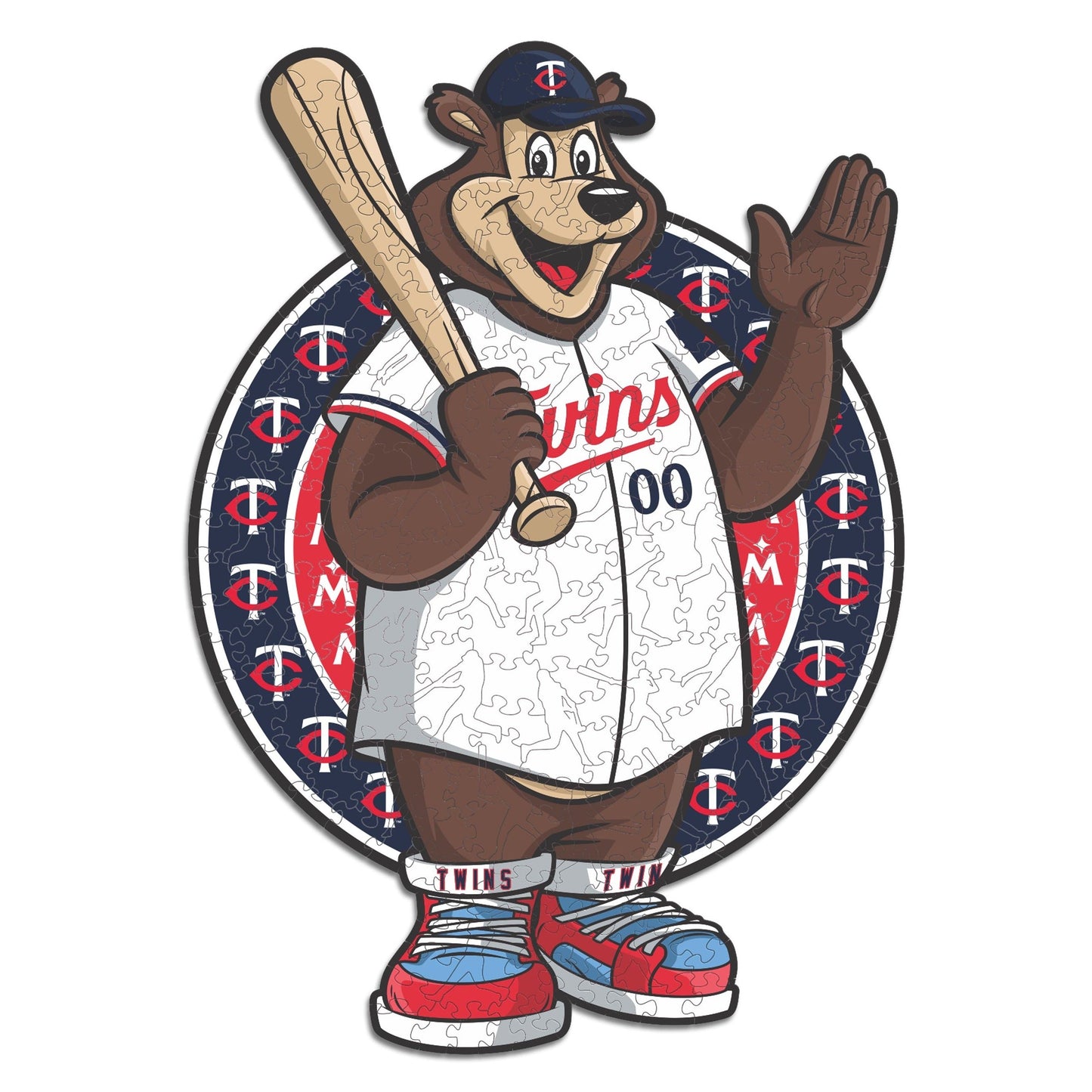 Minnesota Twins™ Mascot - Holzpuzzle
