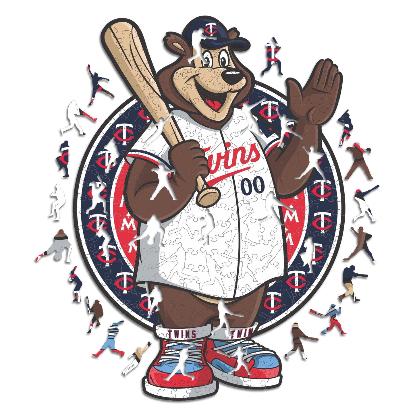 Minnesota Twins™ Mascot - Holzpuzzle