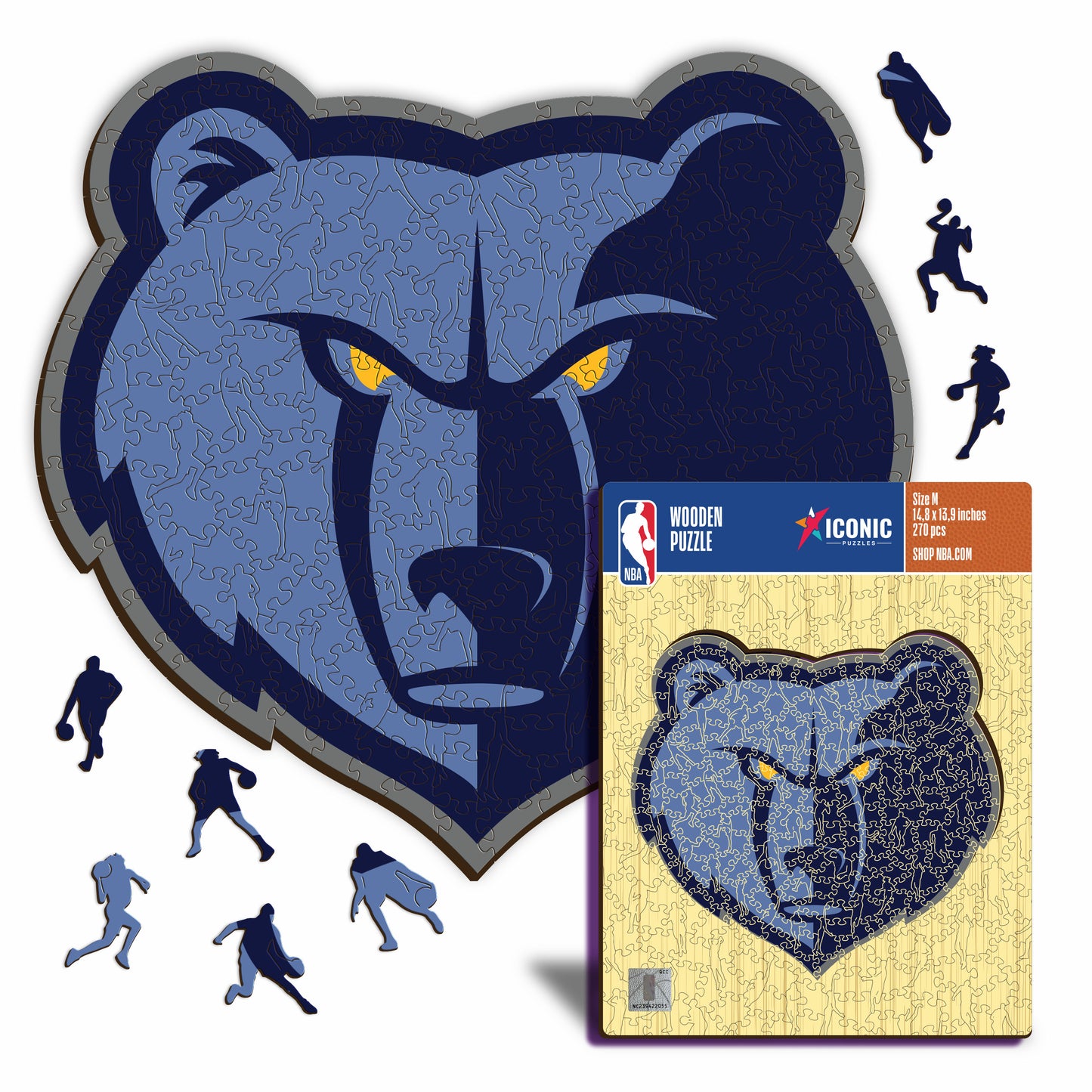 Memphis Grizzlies™ Logo - Holzpuzzle