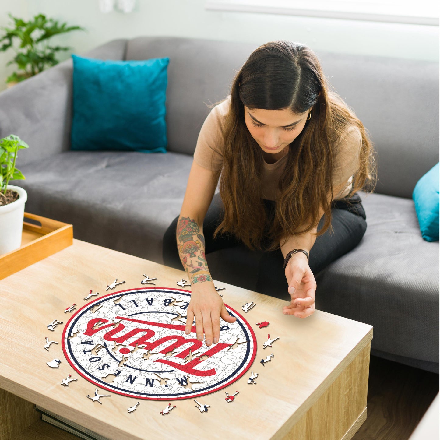 Minnesota Twins™ Logo - Holzpuzzle