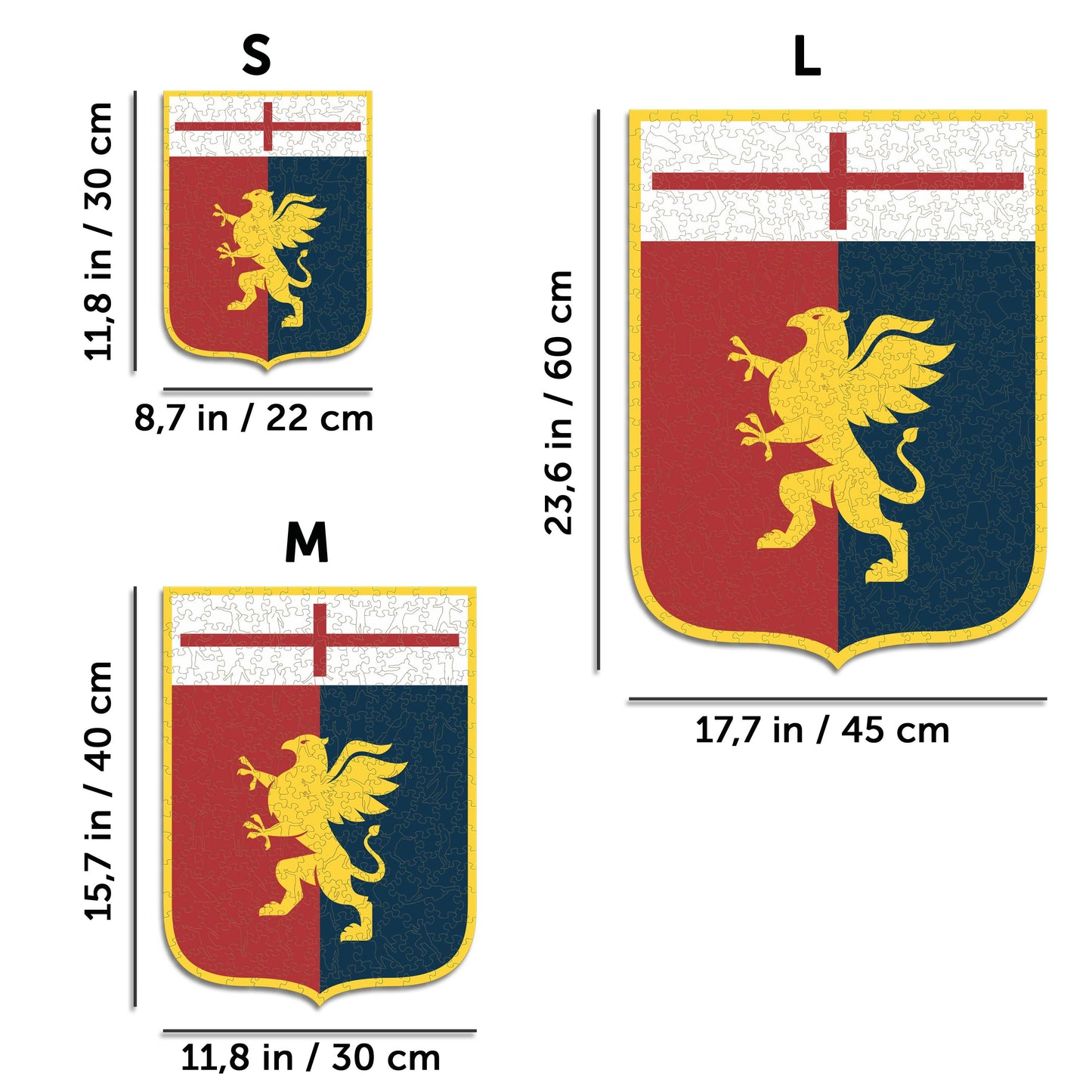 Genoa® CFC Logo - Holzpuzzle