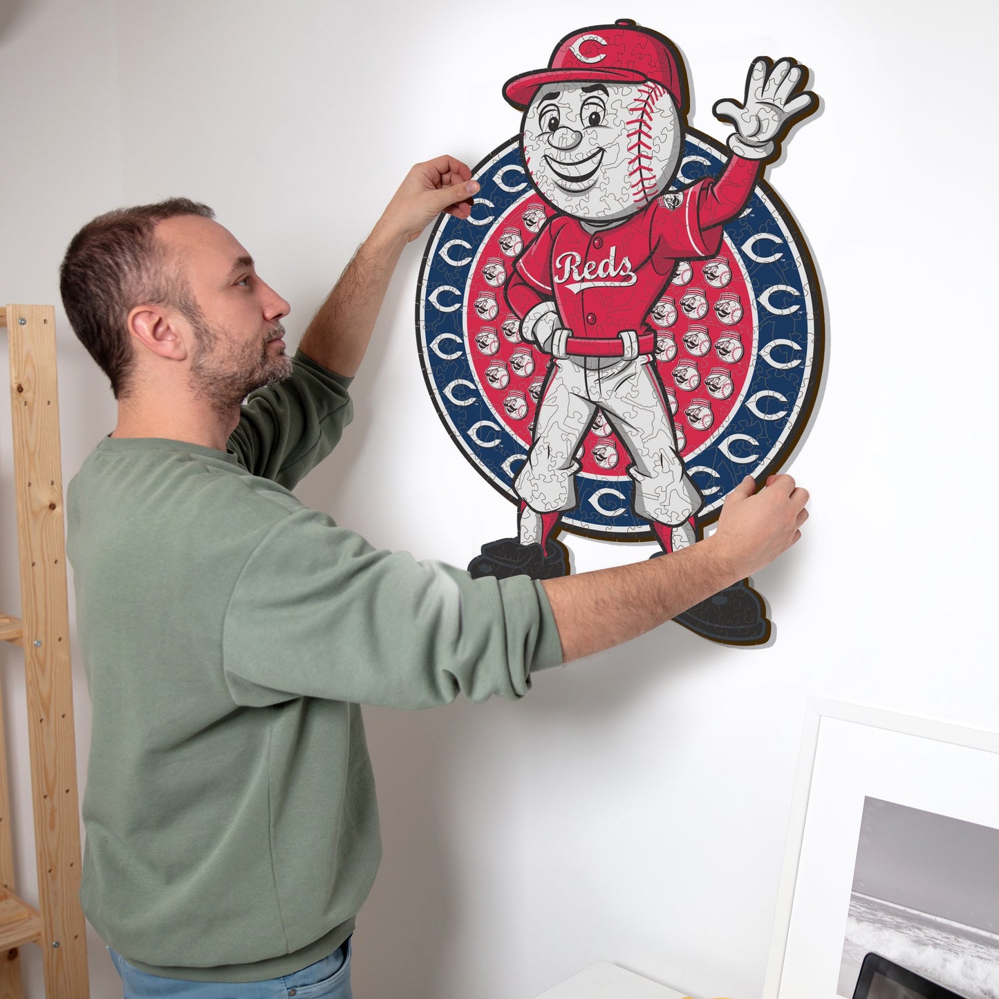 Cincinnati Reds™ Mascot - Holzpuzzle