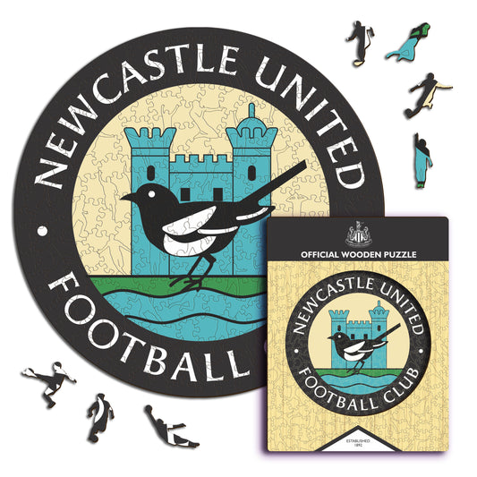 Newcastle United FC® Retro Logo - Holzpuzzle