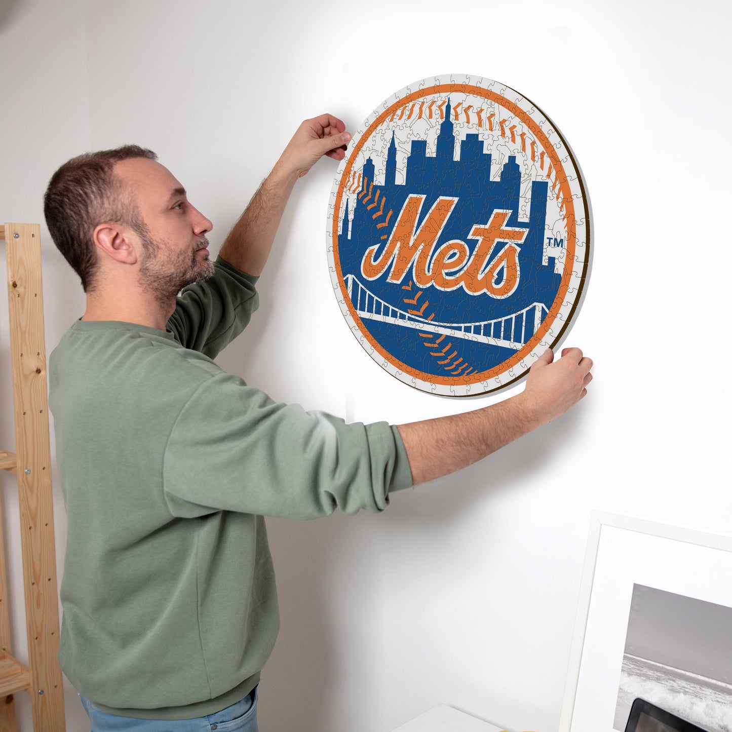New York Mets™ Logo - Holzpuzzle