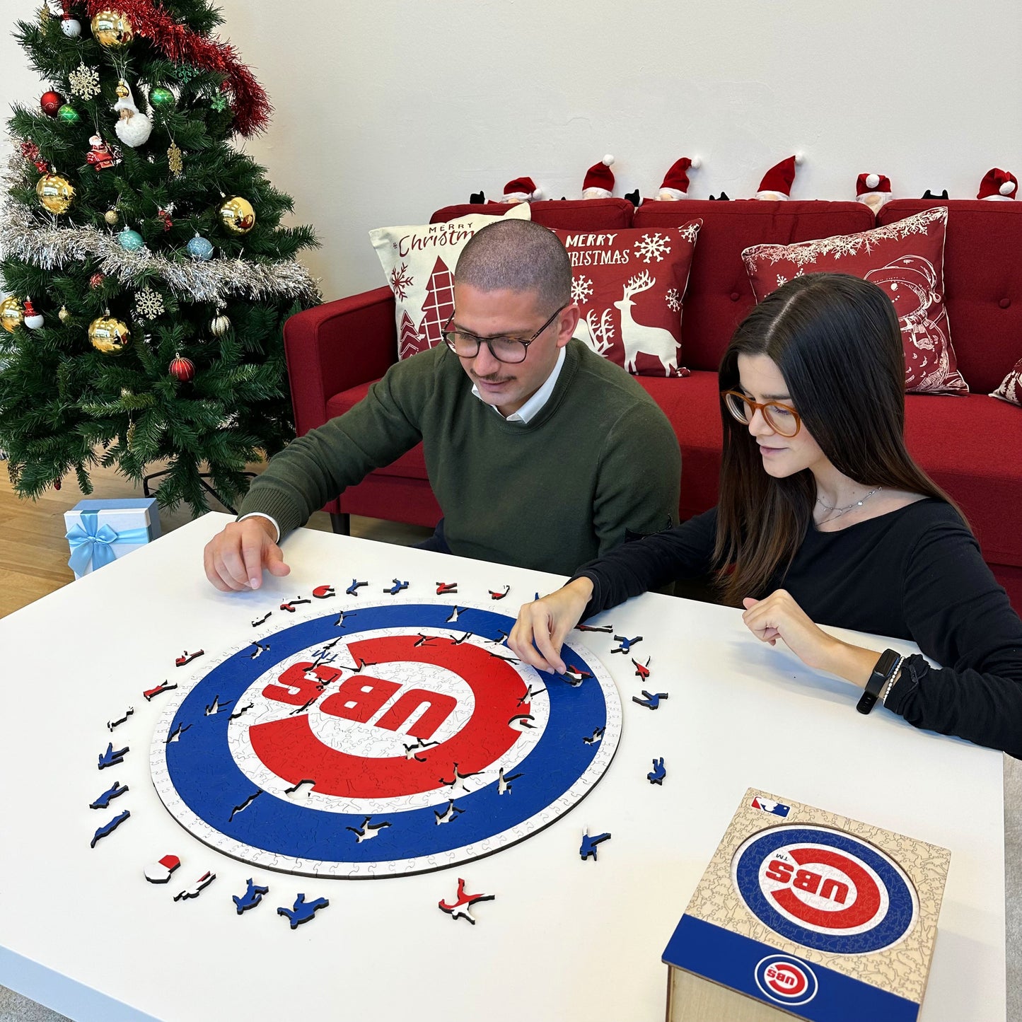Chicago Cubs™ Logo - Holzpuzzle