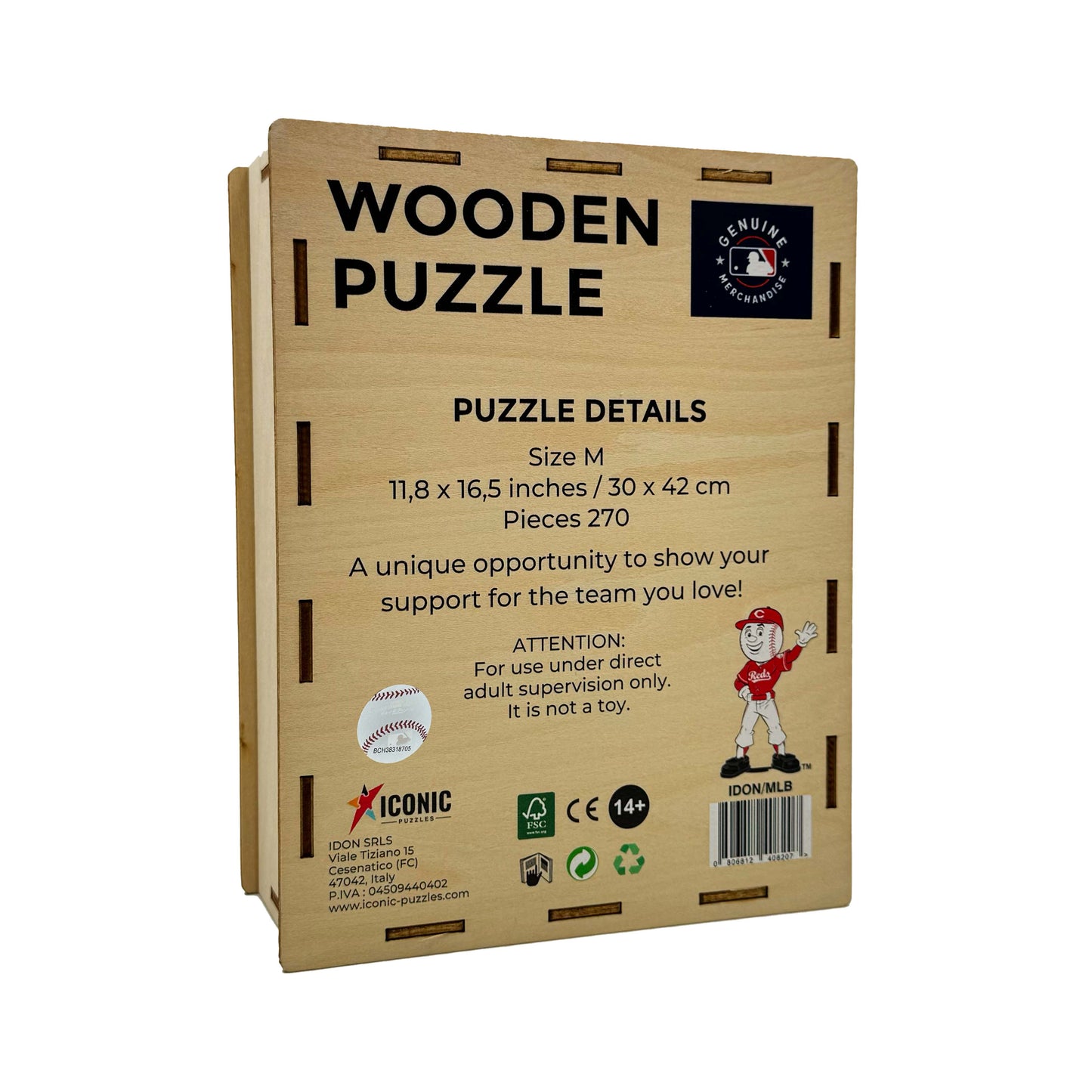Cincinnati Reds™ Mascot - Holzpuzzle