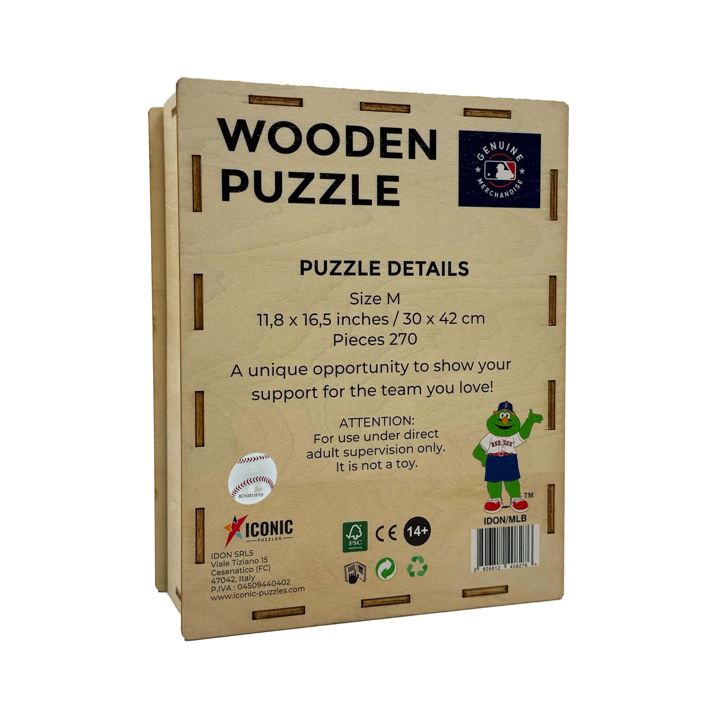 Boston Red Sox™ Mascot - Holzpuzzle