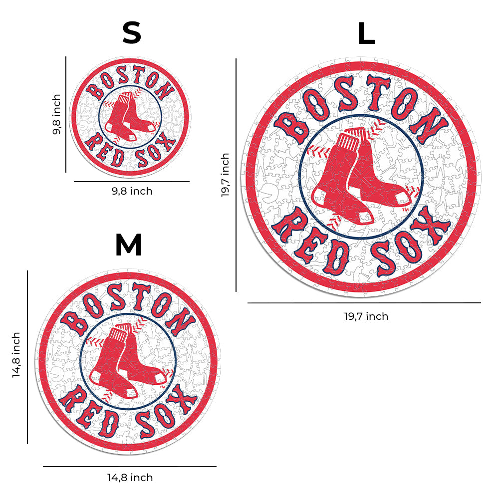 Boston Red Sox™ Logo - Holzpuzzle