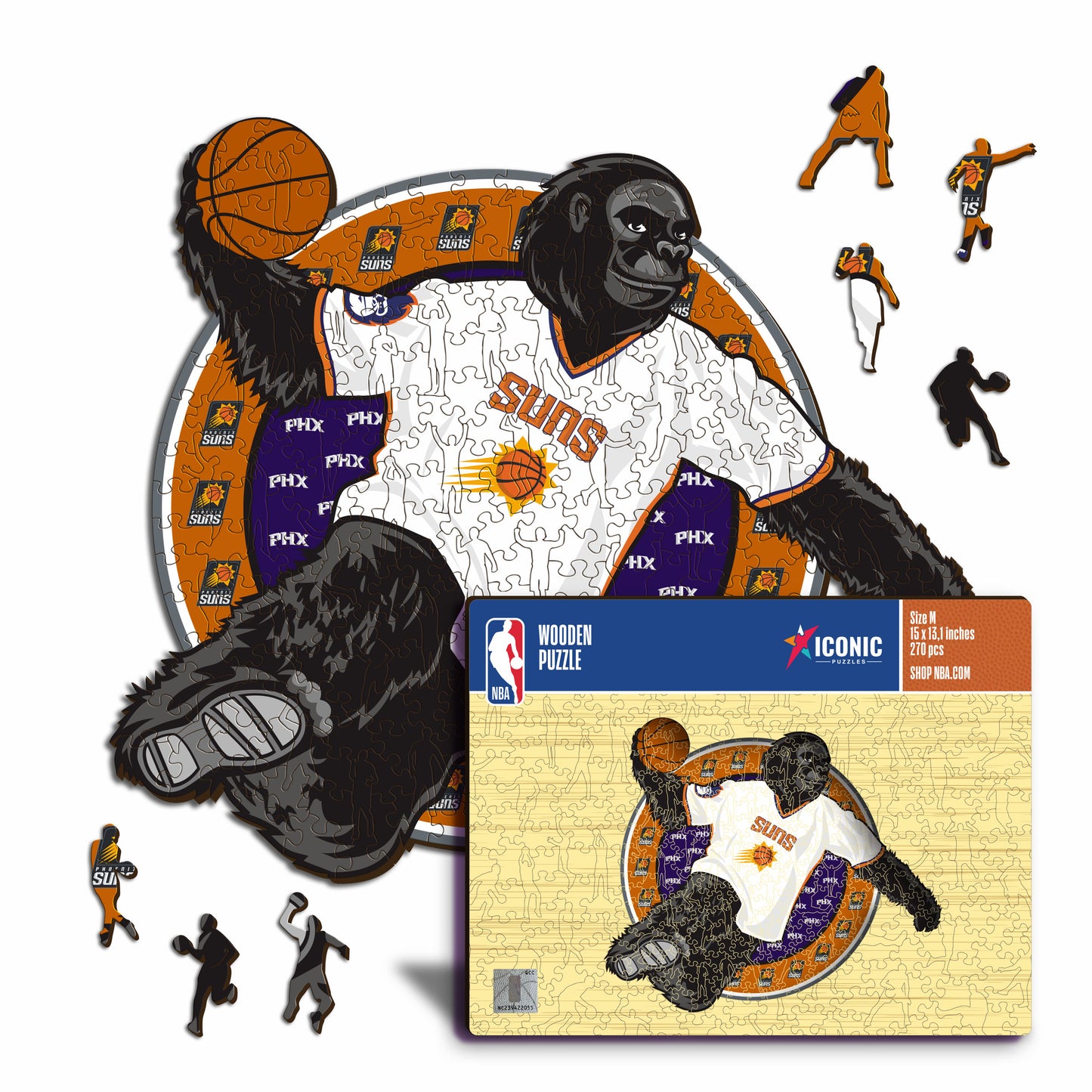 Phoenix Suns™ Maskottchen - Holzpuzzle