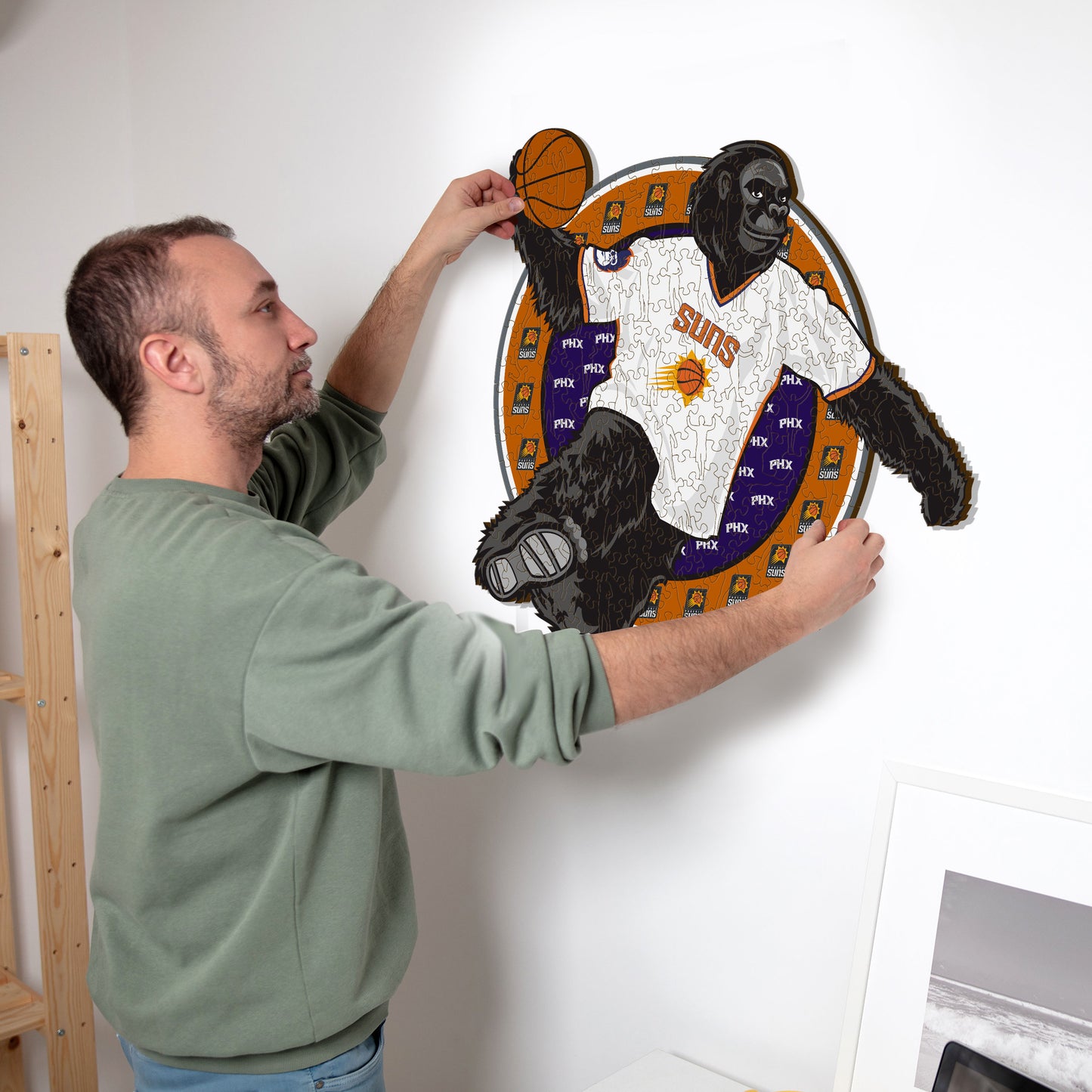Phoenix Suns™ Maskottchen - Holzpuzzle