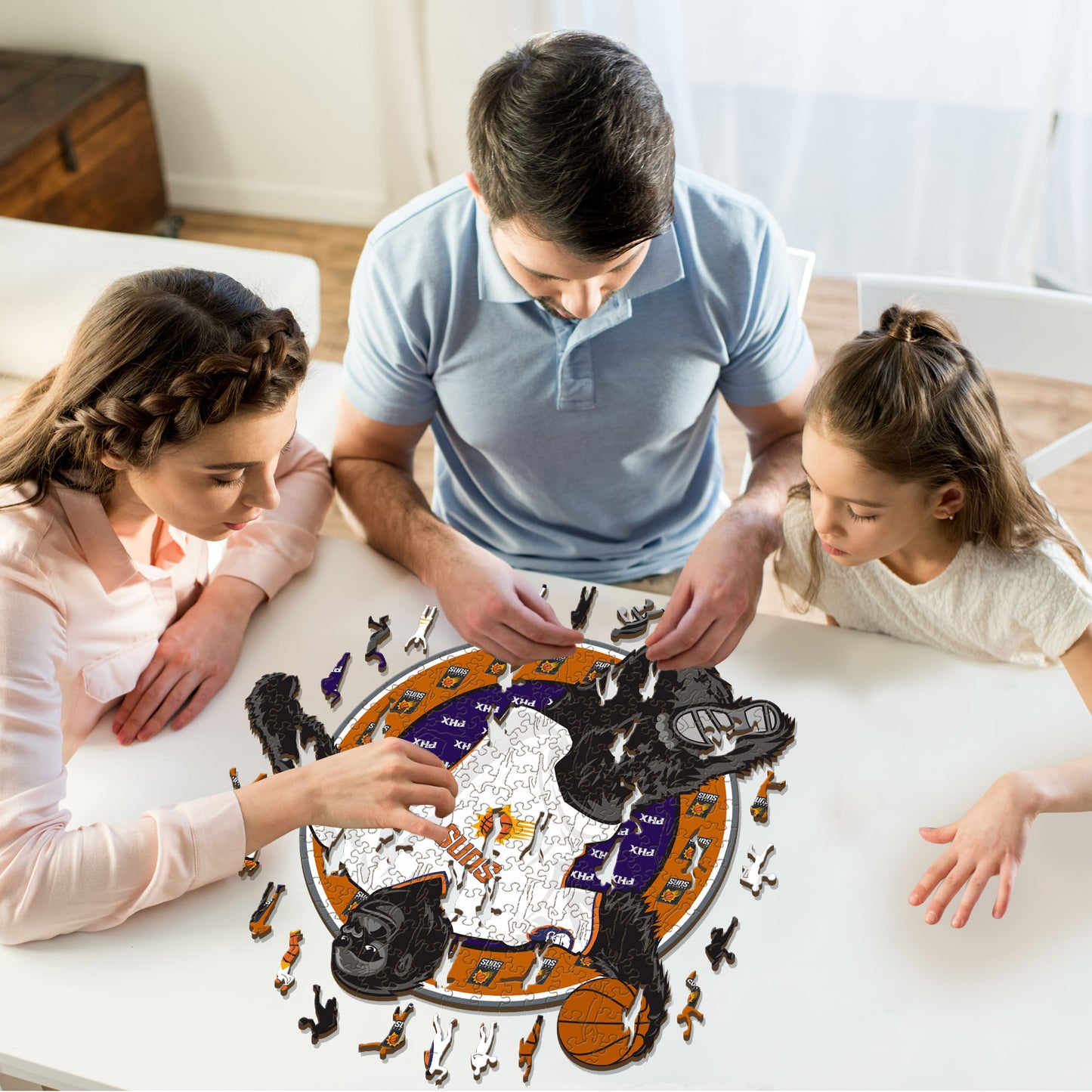 Phoenix Suns™ Maskottchen - Holzpuzzle