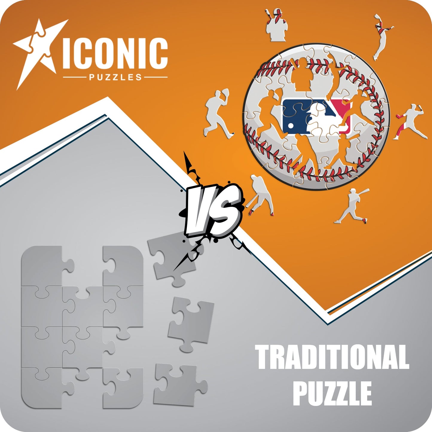 New York Mets™ Logo - Holzpuzzle